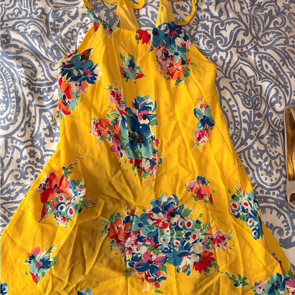 Polo by Ralph Lauren Yellow Floral Kids Dress